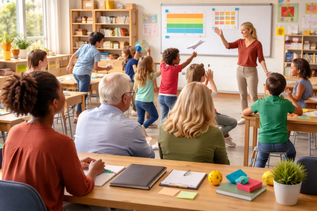 Teaching in action during interview process